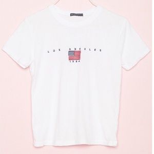 White tee goes with anything!